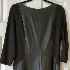 Ralph Lauren Faux Leather Front Dress